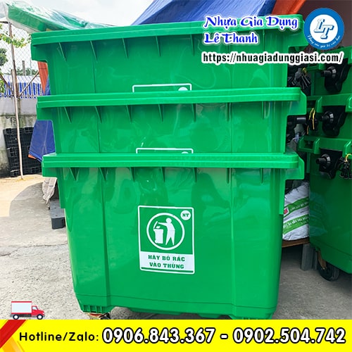 Thùng đựng rác 660 lít Thùng đựng rác 660 lít