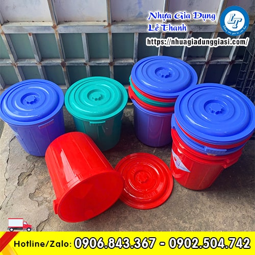 Thùng nhựa 25l có nắp Thùng nhựa 25l có nắp