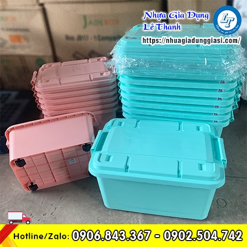 Thùng nhựa chữ nhật giá sỉ rẻ nhiều kích cỡ Thùng nhựa chữ nhật giá sỉ rẻ nhiều kích cỡ