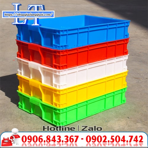 Thùng nhựa công nghiệp màu sắc bóng đẹp Thùng nhựa công nghiệp màu sắc bóng đẹp