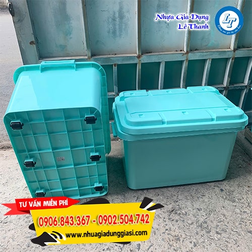 Thùng nhựa đa năng 4 bánh xe Thùng nhựa đa năng 4 bánh xe