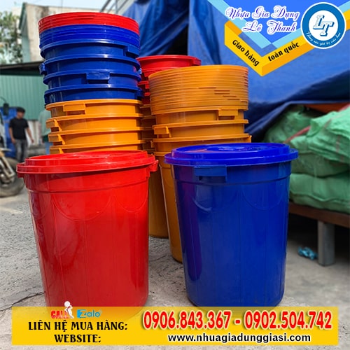 Thùng nhựa tròn 120l Thùng nhựa tròn 120l