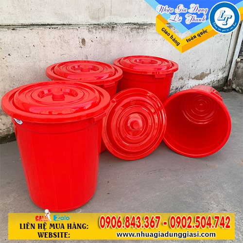 Thùng nhựa tròn 160l Thùng nhựa tròn 160l