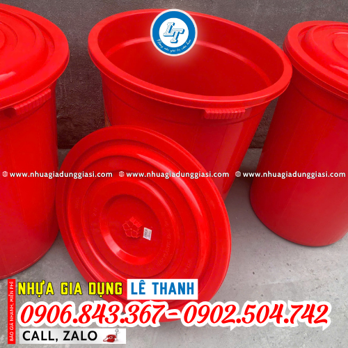 Thùng nhựa tròn 220l cứng cáp Thùng nhựa tròn 220l cứng cáp