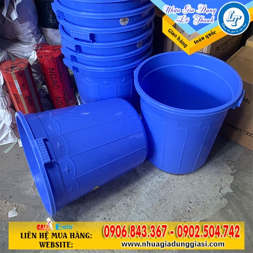 Thùng nhựa tròn 80l Thùng nhựa tròn 80l