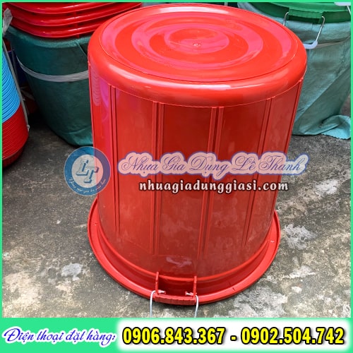Thùng nhựa tròn dày chắc chống thâm nước chống ăn mòn tốt
