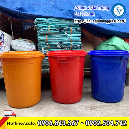 Thùng nhựa tròn lớn nhiều màu Thùng nhựa tròn lớn nhiều màu