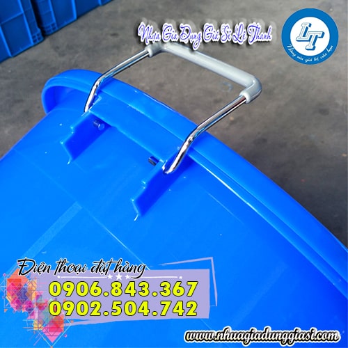 Thùng nhựa tròn quai xách tiện lợi dễ di chuyển