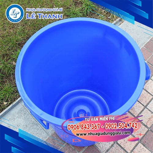 Thùng nhựa tròn thành dày lòng sâu đáy rộng Thùng nhựa tròn thành dày lòng sâu đáy rộng