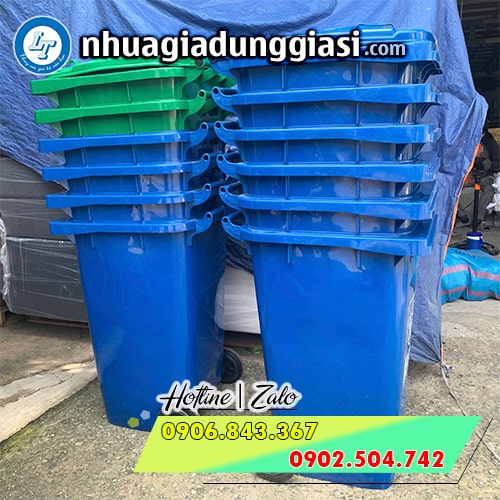 Thùng rác nhựa 120l dày dặn Thùng rác nhựa 120l dày dặn