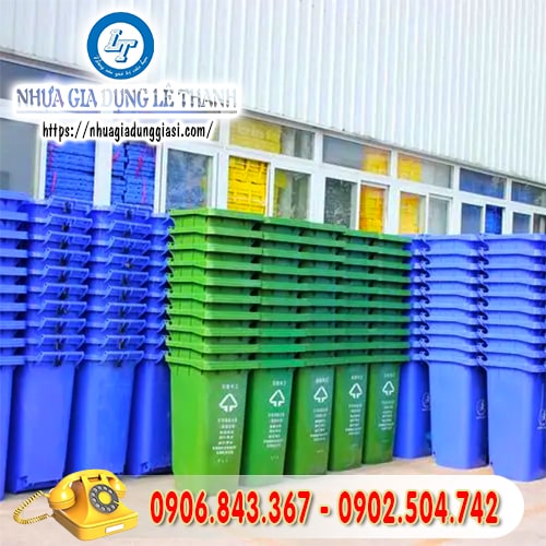 Thùng rác nhựa 240L giá sỉ sẵn kho Thùng rác nhựa 240L giá sỉ sẵn kho