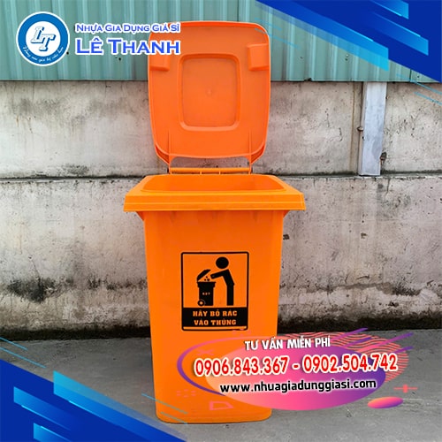 Thùng rác nhựa 360l đóng mở linh hoạt Thùng rác nhựa 360l đóng mở linh hoạt