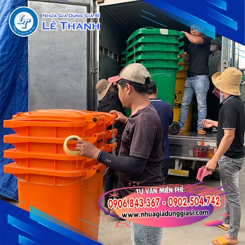 Thùng rác nhựa 360l giao tận nơi Thùng rác nhựa 360l giao tận nơi