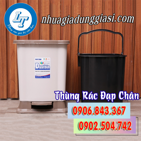Thùng rác nhựa đạp chân