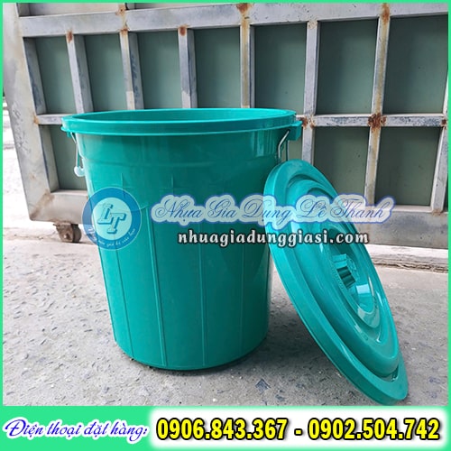 Thùng tròn 45l có nắp Thùng tròn 45l có nắp