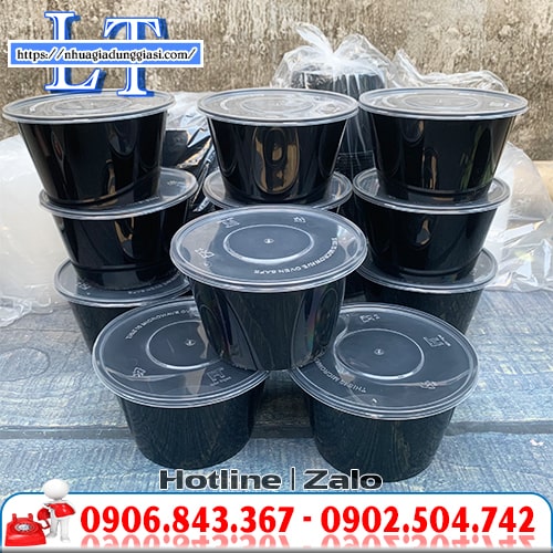 Tô nhựa 1000ml đen Tô nhựa 1000ml đen