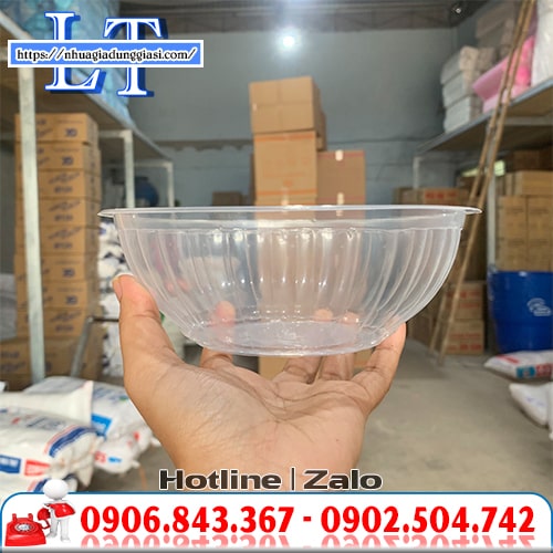 Tô nhựa trong sọc dùng 1 lần Tô nhựa trong sọc dùng 1 lần