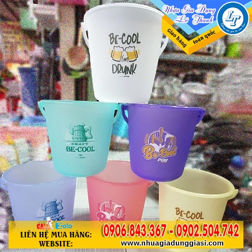 Xô đá nhựa dày dặn Xô đá nhựa dày dặn