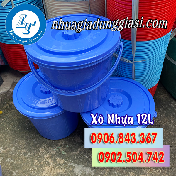 Xô nhựa 12l giá rẻ