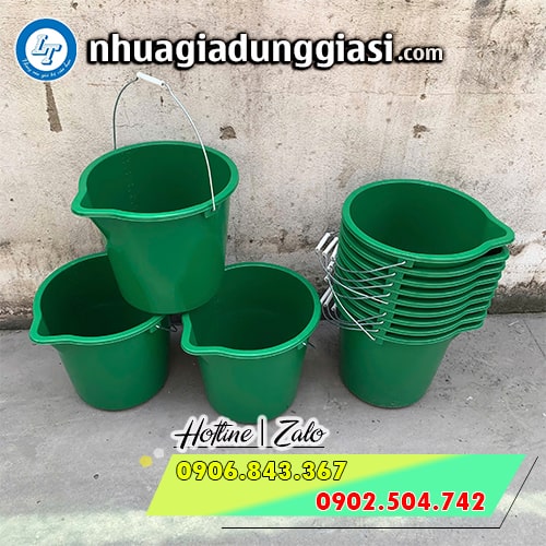 Xô nhựa 18l miệng phễu bền bỉ Xô nhựa 18l miệng phễu bền bỉ