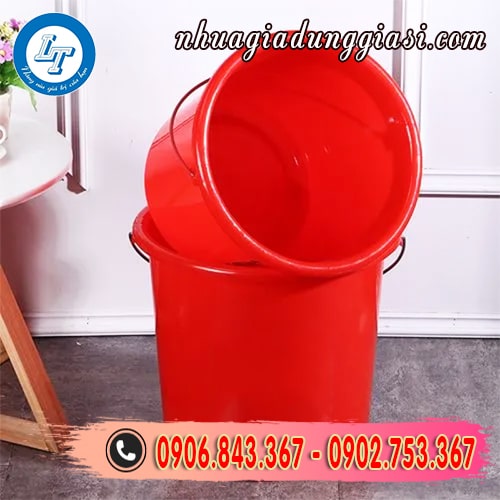 Xô nhựa 20 lít lòng sâu dày dặn Xô nhựa 20 lít lòng sâu dày dặn