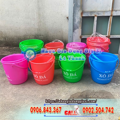 Xô nhựa đựng đá nhiều kích cỡ giá sỉ Xô nhựa đựng đá nhiều kích cỡ giá sỉ