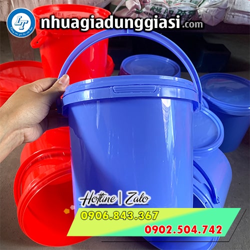 Xô nhựa đựng thực phẩm 5l nhỏ gọn tiện lợi Xô nhựa đựng thực phẩm 5l nhỏ gọn tiện lợi