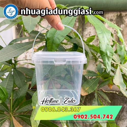 Xô nhựa mini nhỏ gọn đẹp mắt Xô nhựa mini nhỏ gọn đẹp mắt