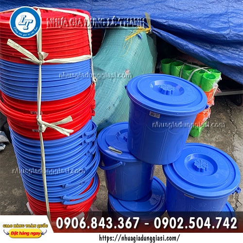 Xô nhựa nắp đậy kín chắc Xô nhựa nắp đậy kín chắc