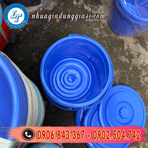 Xô nhựa tròn kiểu dáng tinh tế gọn nhẹ Xô nhựa tròn kiểu dáng tinh tế gọn nhẹ