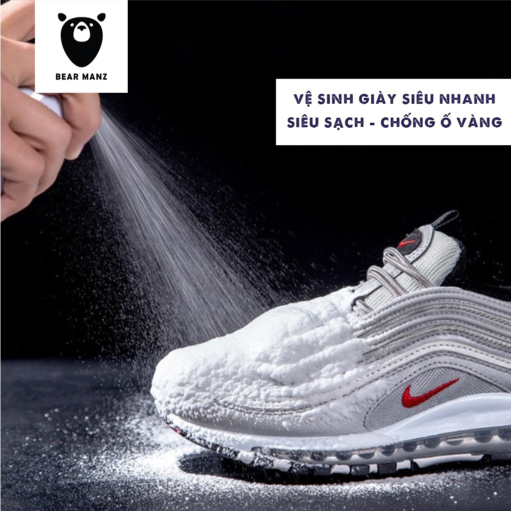 Chai vệ sinh giày Sneaker | Chai xịt bọt vệ sinh giày SNEAKER – BEAR MANZ