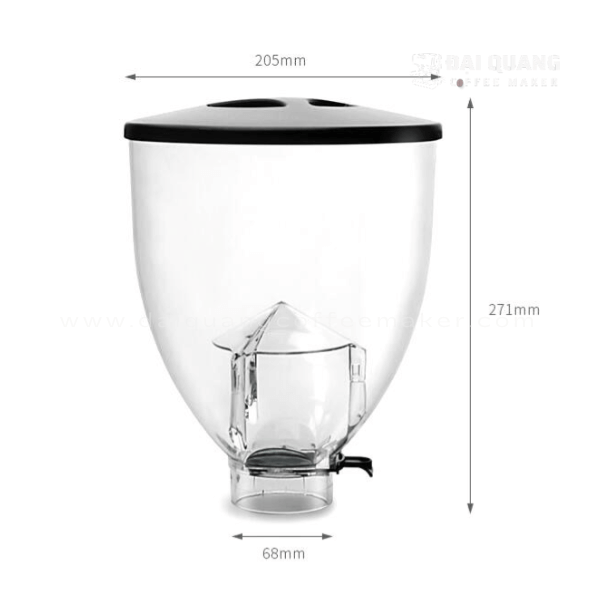 Chi tiết phễu đựng hạt Fiorenzato 1.5kg