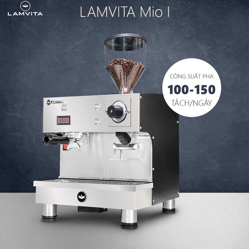 máy pha cà phê LAMVITA Mio I đạt công suất pha 100-150 ly/ngày