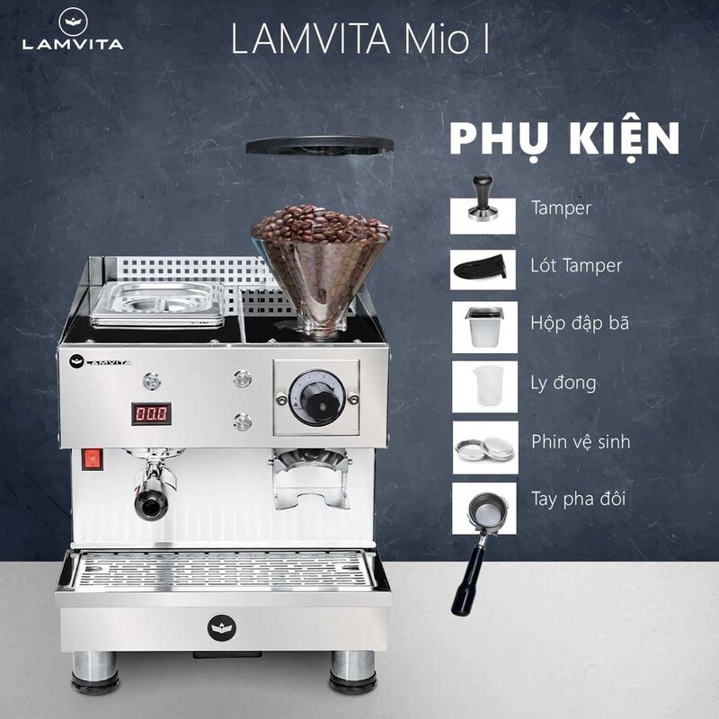 Đầy đủ phụ kiện chuyên dụng khi sở hữu máy pha cà phê LAMVITA Mio