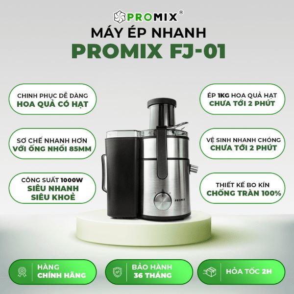 Máy Ép Nhanh Promix FJ-01 - Giải Pháp Hoàn Hảo Cho Quầy Bar Của Bạn