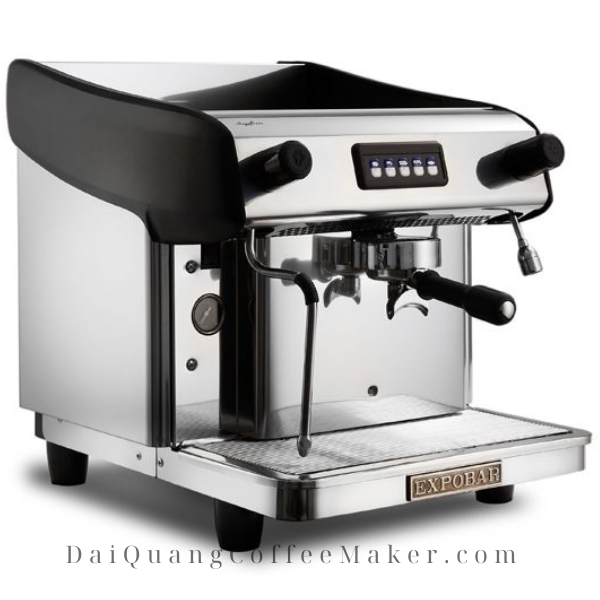 máy pha cà phê Expobar Megacrem 1 group thiết kế sang trọng, bền bỉ với lớp thép không gỉ