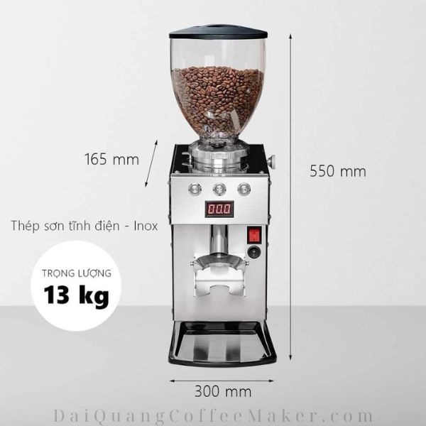 Máy xay cà phê lamvita mx có trọng lượng chỉ 13kg