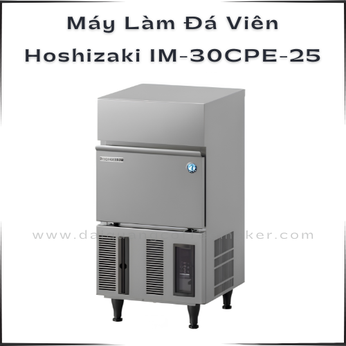 Máy Làm Đá Hoshizaki IM-30CPE-25 – Đá Viên 25mm Tinh Tế, Bản Mini (Rộng 398mm)
