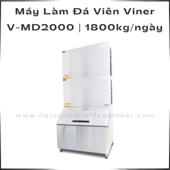 Máy Làm Đá Viner V-MD2000 – Công Suất 1800kg/Ngày, Giải Pháp Sản Xuất Đá Sạch Quy Mô Siêu Công Nghiệp