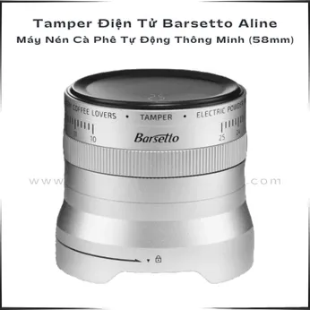 Tamper Điện Tử Barsetto Aline - Máy Nén Cà Phê Tự Động Thông Minh (58mm)