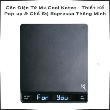 Cân Điện Tử Mx.Cool Katze - Thiết Kế Pop-up & Chế Độ Espresso Thông Minh