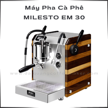 Máy Pha Cà Phê MILESTO EM 30 – Sức Mạnh Bơm Quay Procon & Dual Boiler Bằng Đồng