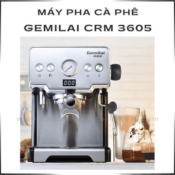 Máy Pha Cà Phê Gemilai CRM 3605 – Vua Phân Khúc Dưới 5 Triệu Sở Hữu Tay Pha 58mm