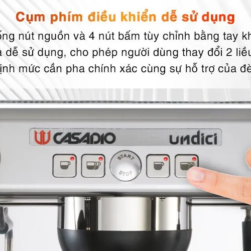 Máy pha cà phê Casadio Undici A1 – Hiệu suất đỉnh cao cho quán của bạn
