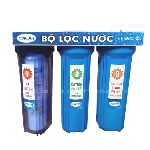 Bộ Lọc Nước 3 Lõi Chuyên Dụng - Bảo Vệ Toàn Diện Cho Máy Pha Cà Phê