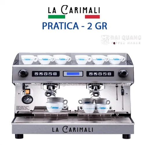 Máy Pha Cà Phê Carimali Pratica 2 Groups – Phiên Bản LCD & Pre-Infusion Chuyên Nghiệp