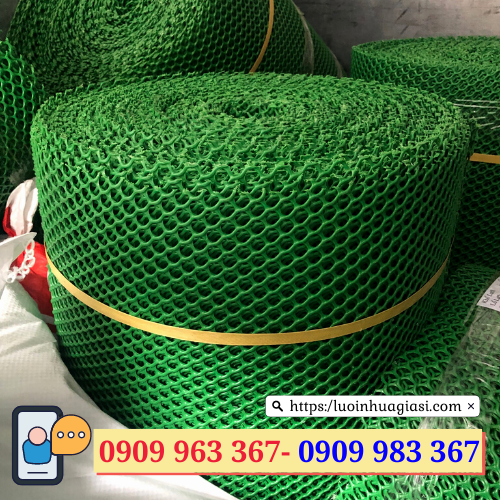 Lưới nhựa mắt cáo màu xanh giá rẻ lưới mắt cáo màu xanh lá đậm