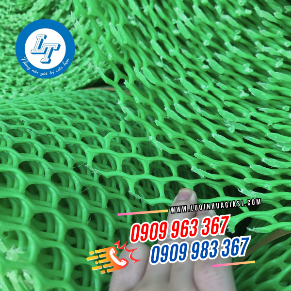 SẢN XUẤT LƯỚI NHỰA DẺO ĐỦ LOẠI CUNG CẤP SỈ TOÀN QUỐC lưới nhựa mắt cáo màu xanh