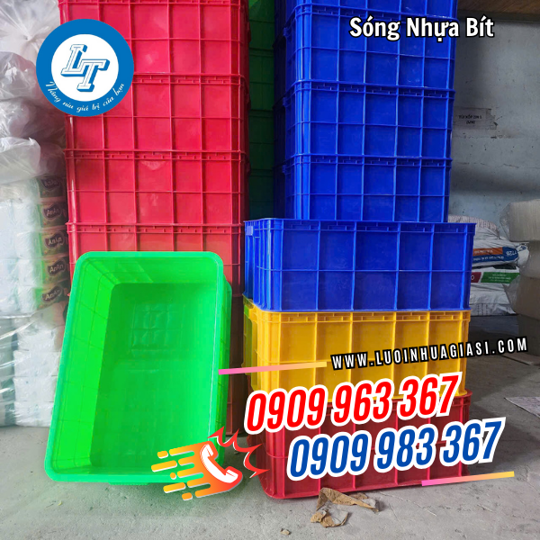BÁN SÓNG NHỰA BÍT GIÁ RẺ, BỀN ĐẸP ĐỦ KÍCH CỠ sóng nhựa đủ màu