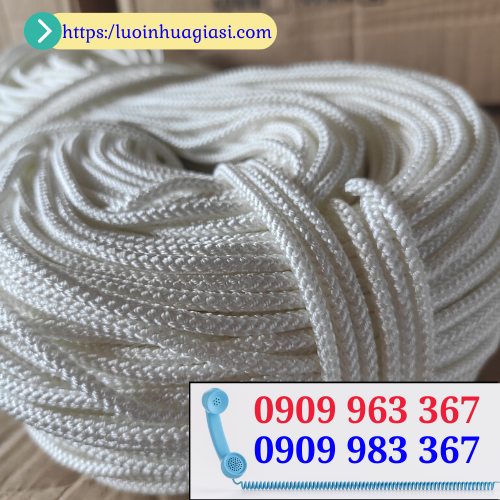 Báo giá sỉ rẻ dây dù sợi tròn, sợi dẹt cho đại lý dây dù trắng tròn